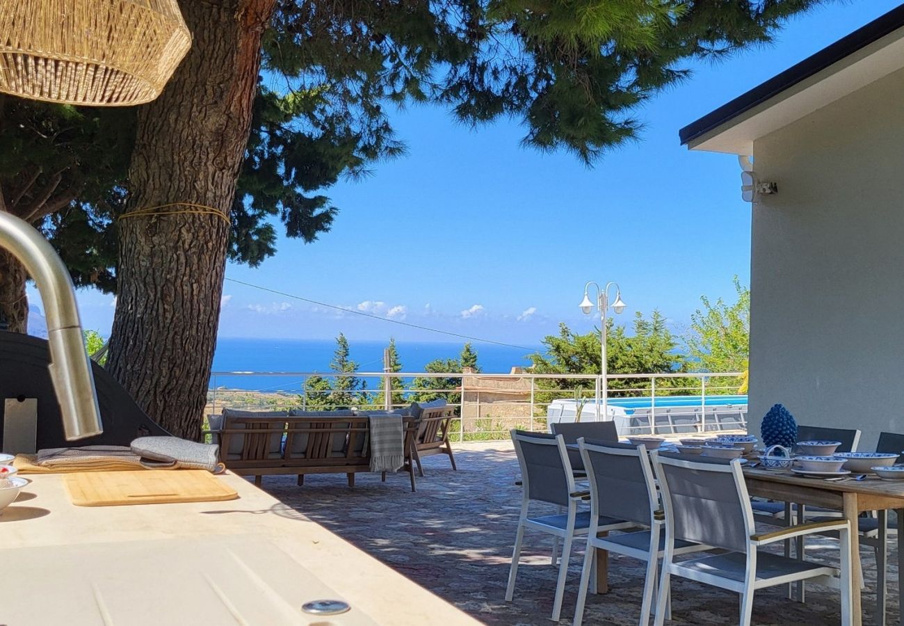 Villa a Scopello - Villa Ballerina Bianca con piscina privata